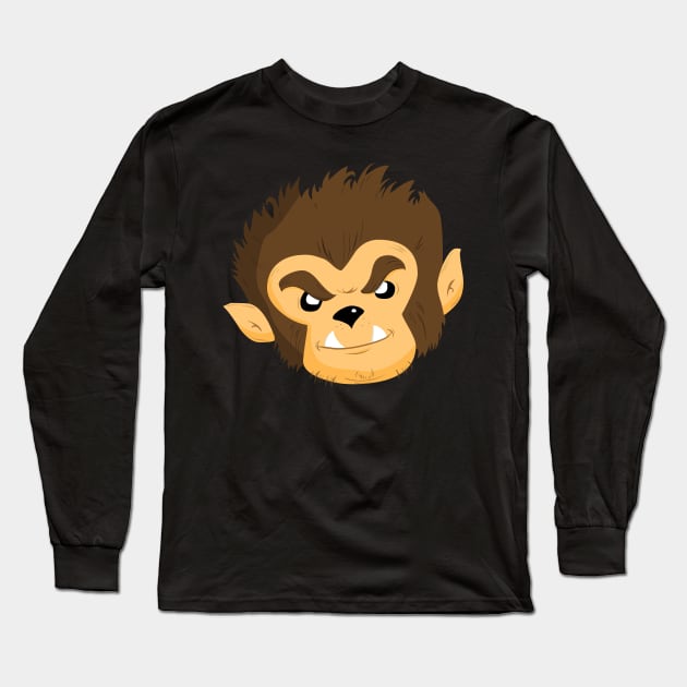 Wolfman Long Sleeve T-Shirt by scoffin